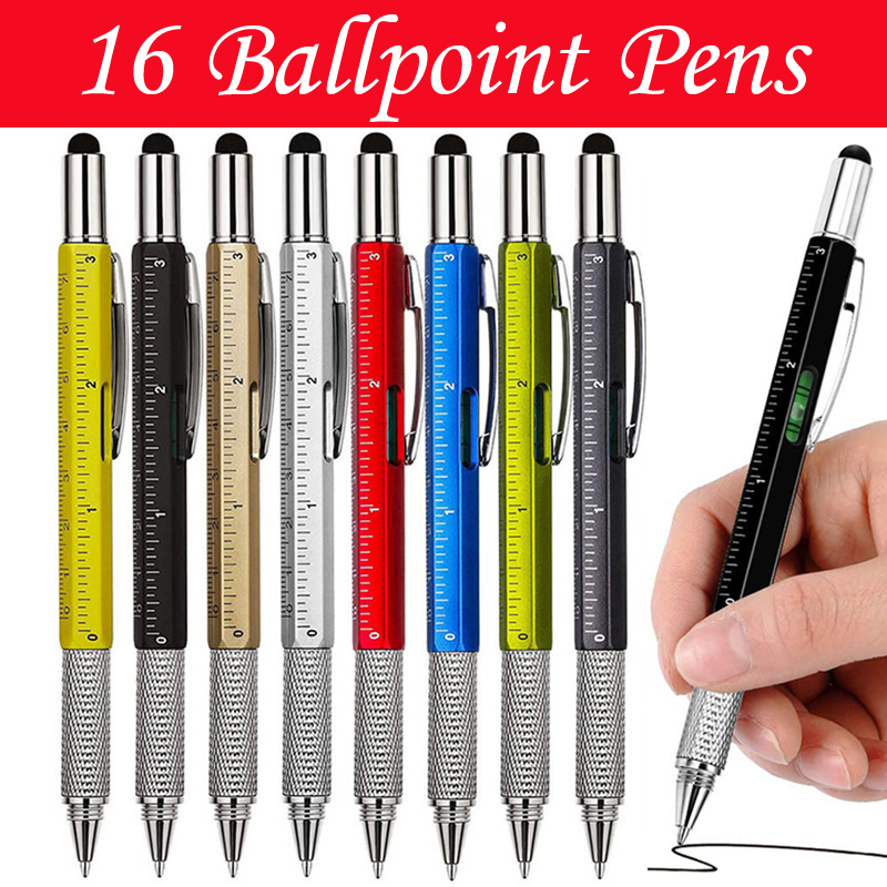 16Pcs  Multitool Ballpoint Pen - Cool Office Tech Gadgets ulasan dan harga