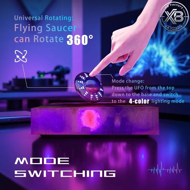 Levitating UFO Lamp Floating 3 - Cool Office Tech Gadgets ulasan dan harga