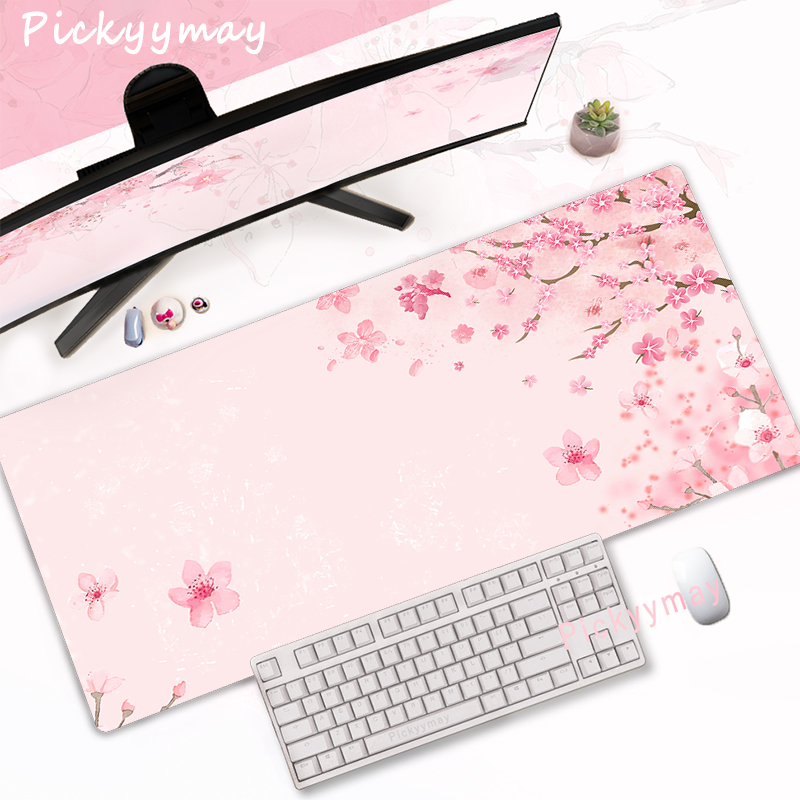 Pink Cherry Blossoms Mousepad  - Office Desk Tech Accessories ulasan dan harga