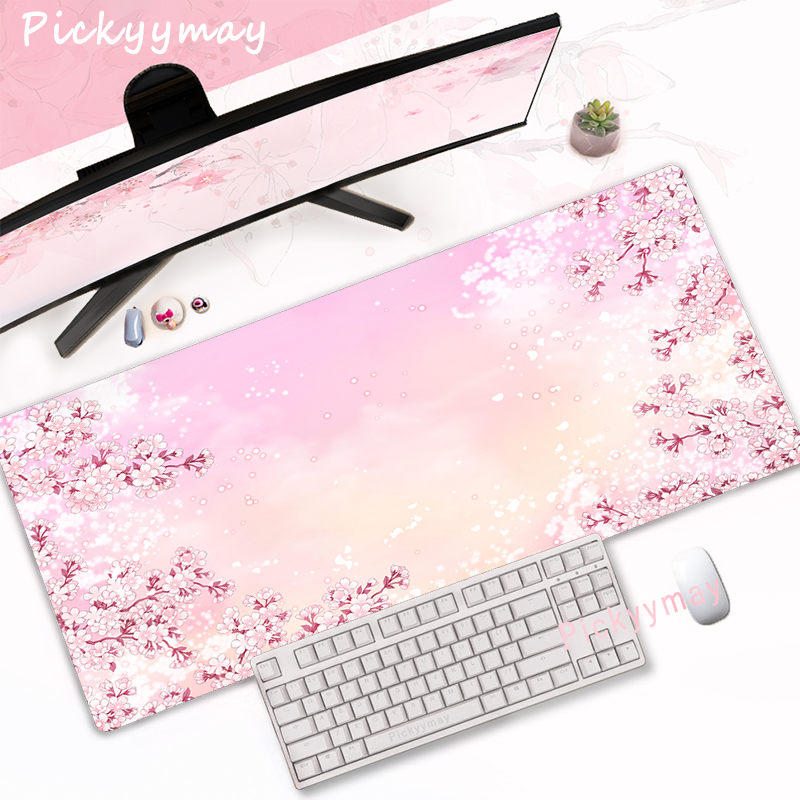 Pink Cherry Blossoms Mousepad  - Office Desk Tech Accessories ulasan dan harga