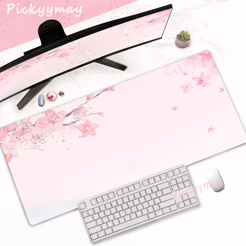 Pink Cherry Blossoms Mousepad  - Office Desk Tech Accessories ulasan dan harga