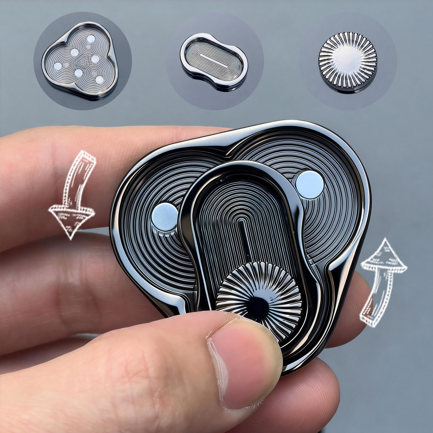 Triangle Magnetic Fidget Slide - Cool Office Tech Gadgets ulasan dan harga