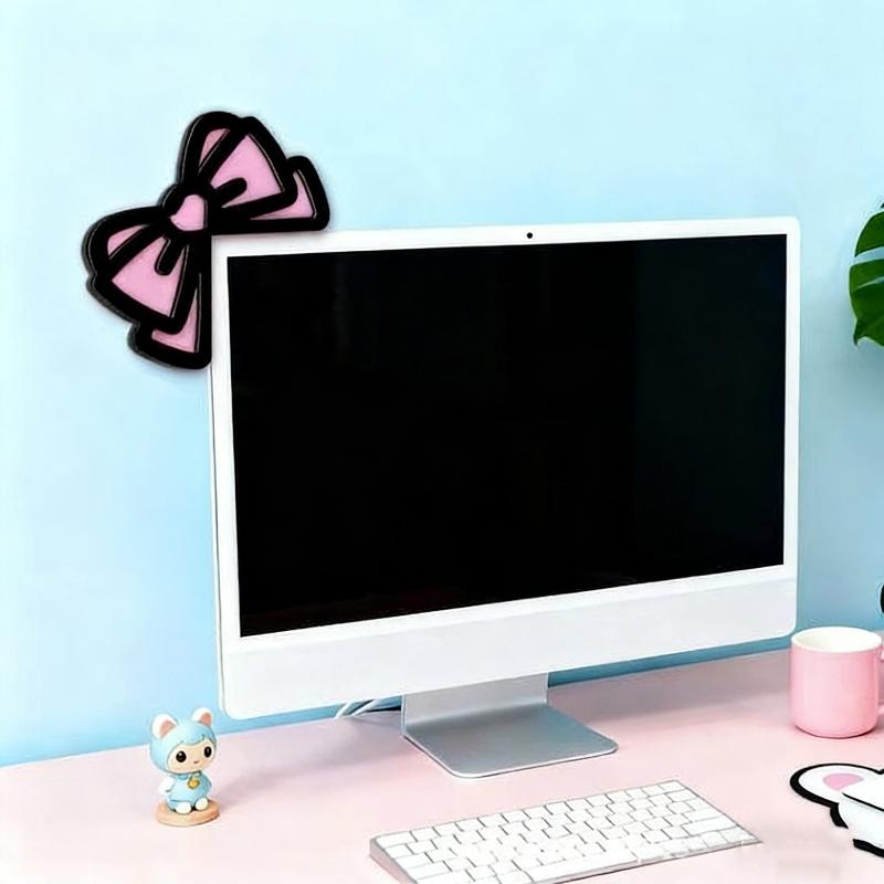New 1/2Pcs Wooden Bowknot PC A - Office Desk Tech Accessories ulasan dan harga