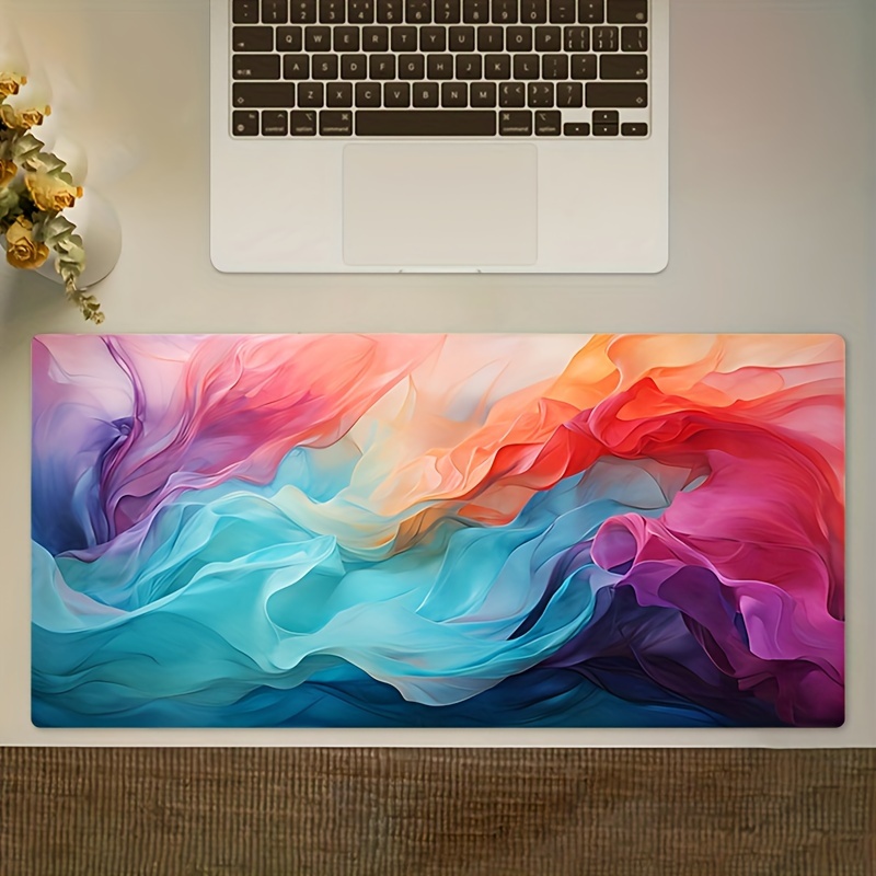 Large Abstract Color Mouse Pad - Office Desk Tech Accessories ulasan dan harga