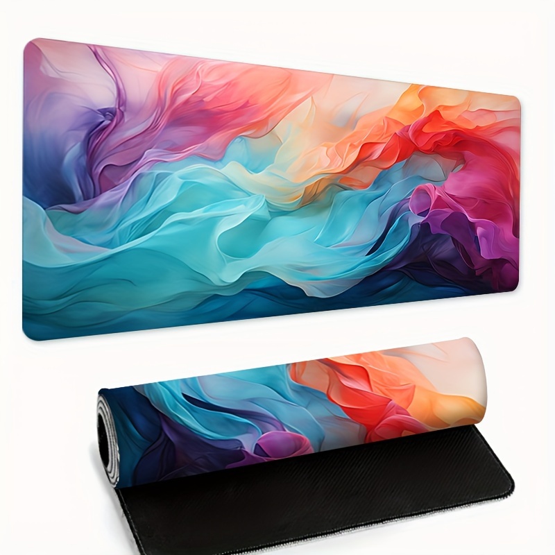 Large Abstract Color Mouse Pad - Office Desk Tech Accessories ulasan dan harga