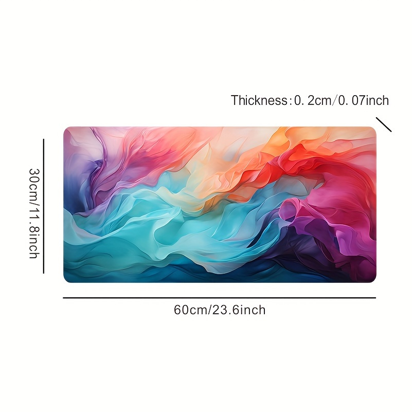 Large Abstract Color Mouse Pad - Office Desk Tech Accessories ulasan dan harga