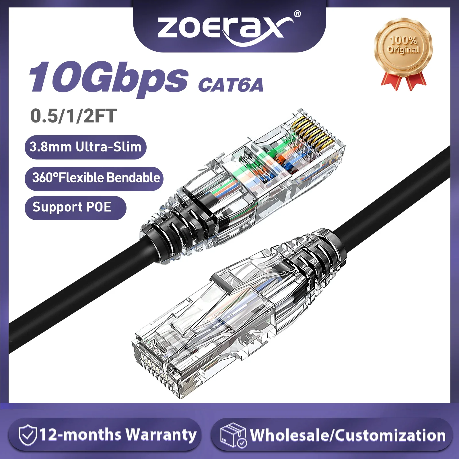 ZoeRax CAT6A 10Gbps Ethernet P - Power Over Ethernet ulasan dan harga