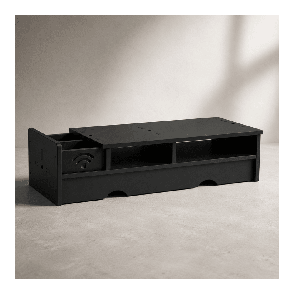Black Matte WiFi Router Storag - Office Tech Setup ulasan dan harga