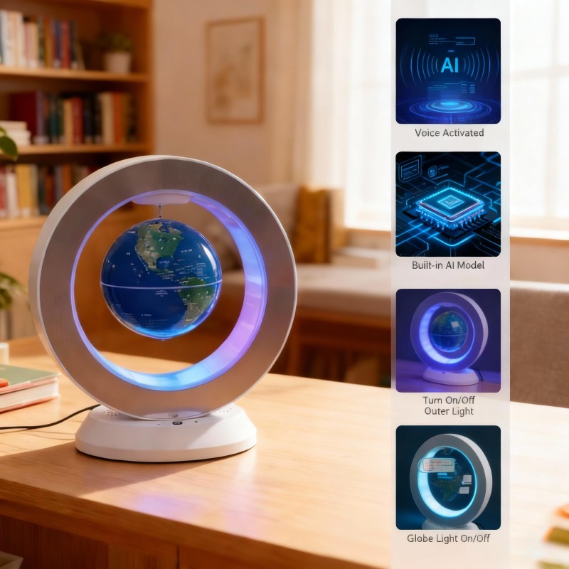 Levitating Globe Bluetooth Spe - Cool Office Tech Gadgets ulasan dan harga