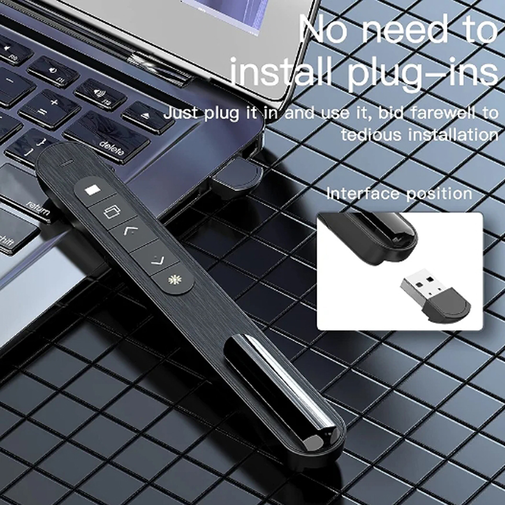 Laser Presentation Pointer 2.4 - Presentation Remote Laser ulasan dan harga
