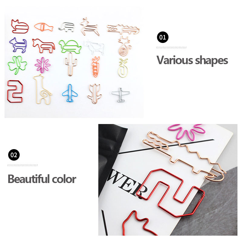 30 PCS Kawaii Paper Clips Book - Office Desk Tech Accessories ulasan dan harga