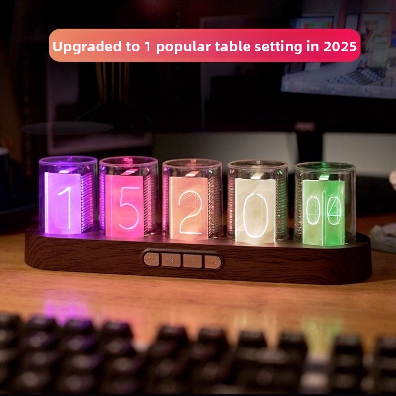 LED Nixie Tube Clock RGB Gamin - Tech Office Youtube ulasan dan harga