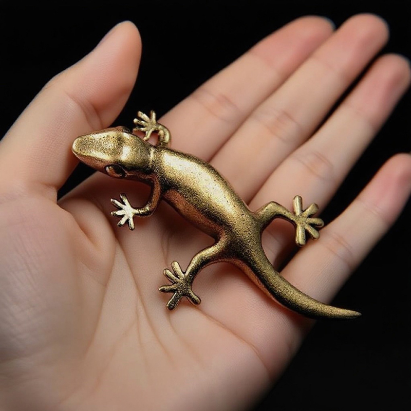Handmade Bronze Retro Gecko Li - Office Desk Tech Accessories ulasan dan harga