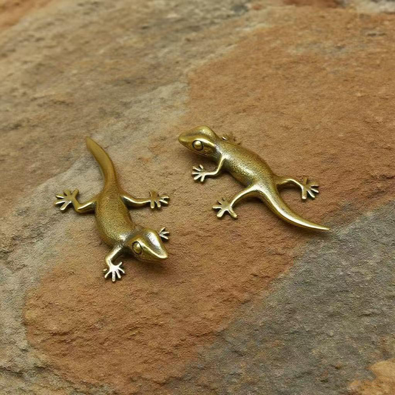 Handmade Bronze Retro Gecko Li - Office Desk Tech Accessories ulasan dan harga