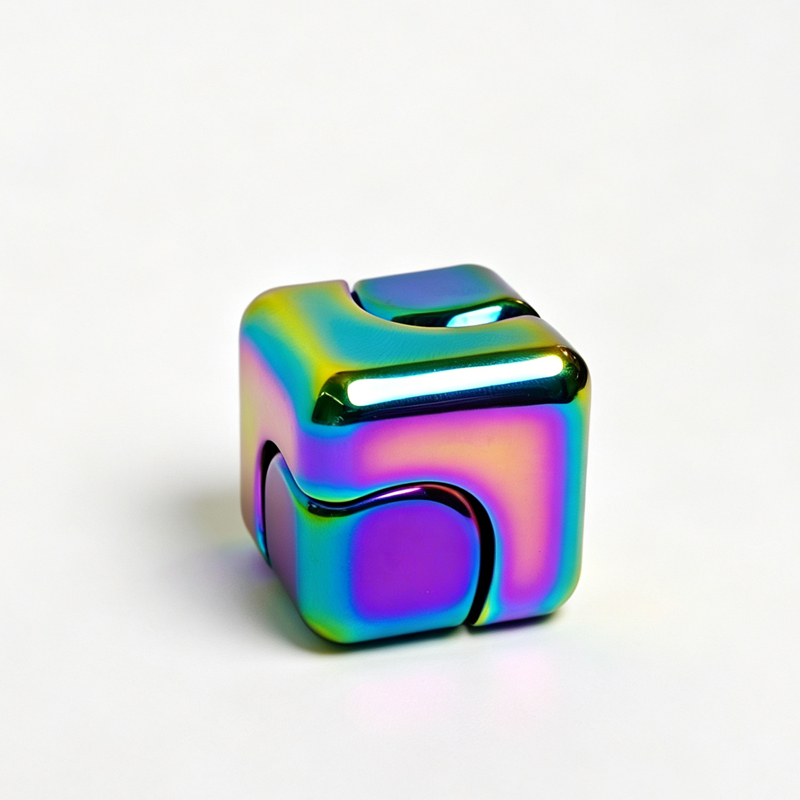 Square Dice Metal Rotate Cube  - Cool Office Tech Gadgets ulasan dan harga