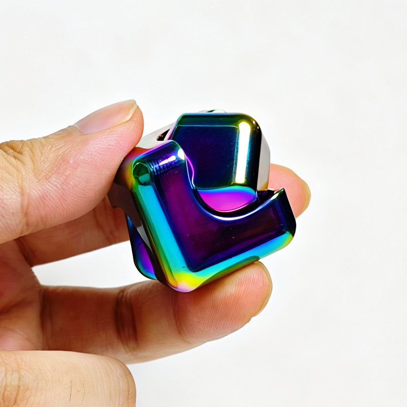 Square Dice Metal Rotate Cube  - Cool Office Tech Gadgets ulasan dan harga