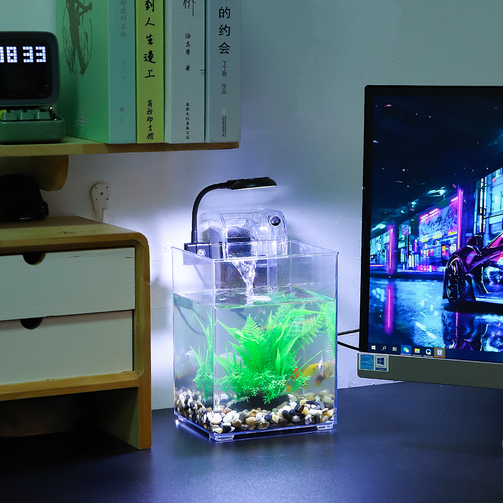 USB Desktop Fish Tank Set-Easy - Office Technician ulasan dan harga