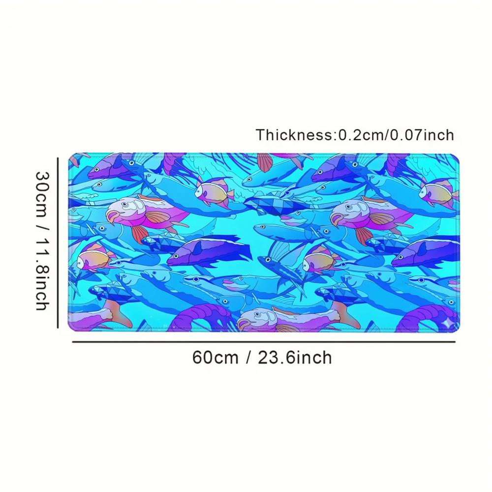 HD Printing Fish Rubber Mouse  - Office Desk Tech Accessories ulasan dan harga