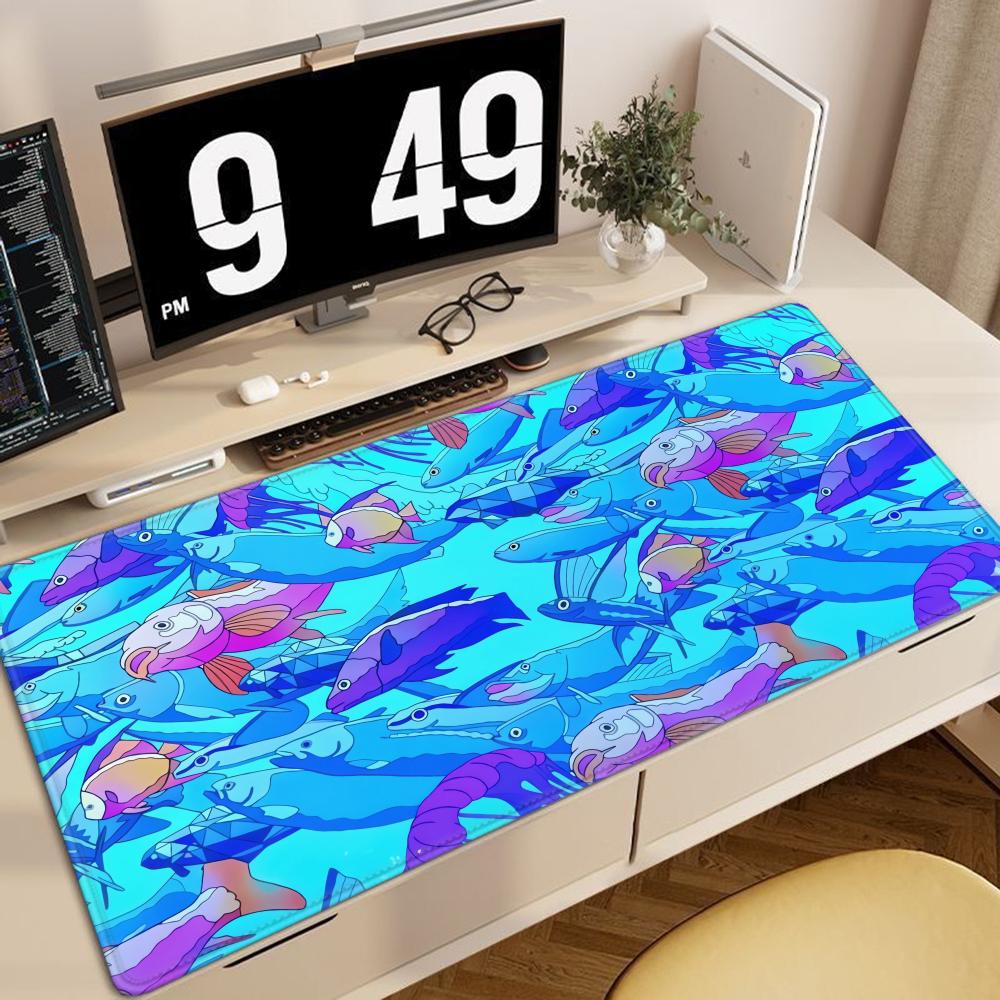 HD Printing Fish Rubber Mouse  - Office Desk Tech Accessories ulasan dan harga